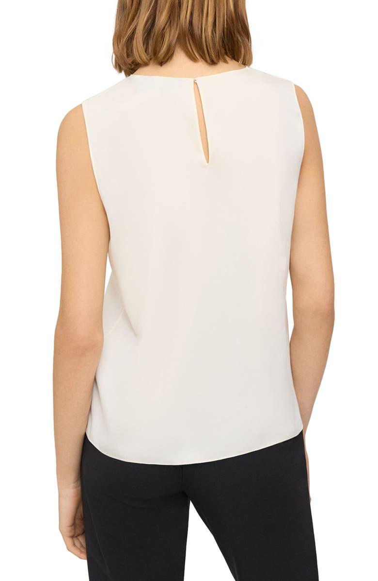 Theory Sleeveless Silk Blouse, Alternate, color, Ivory