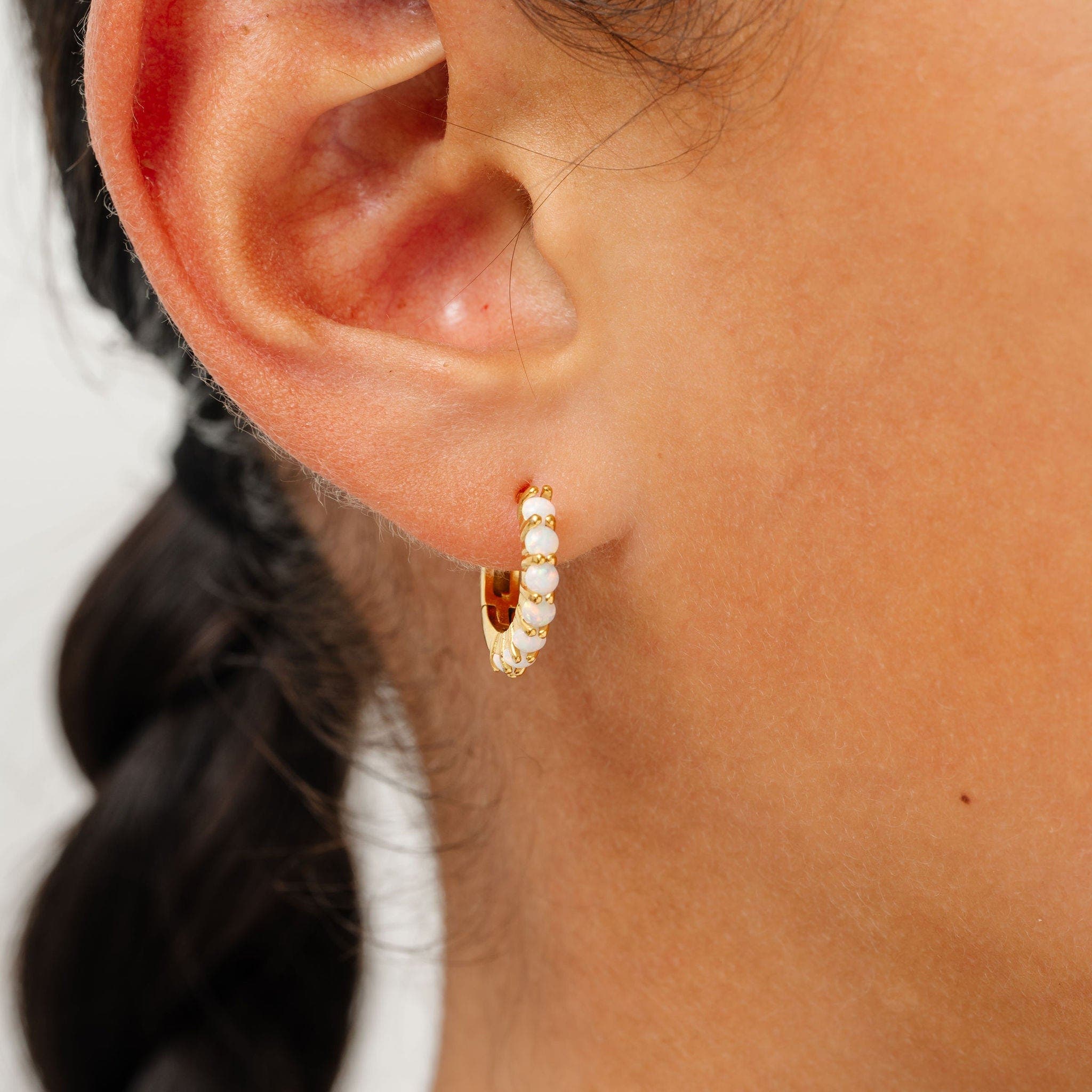 Pip Pop Opal Hypoallergenic Hoop Earrings | Nordstrom