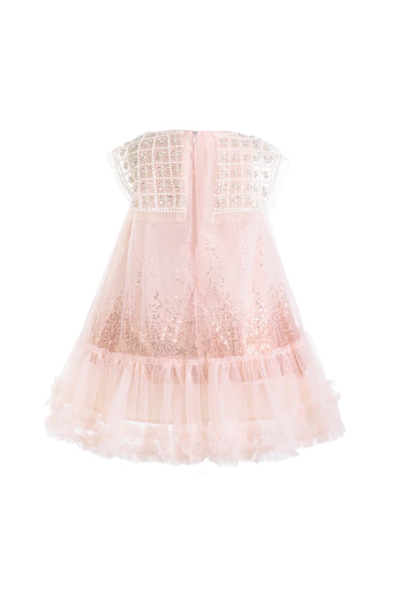 Renoria Lace Sparkle Dress, Alternate, color, Pink