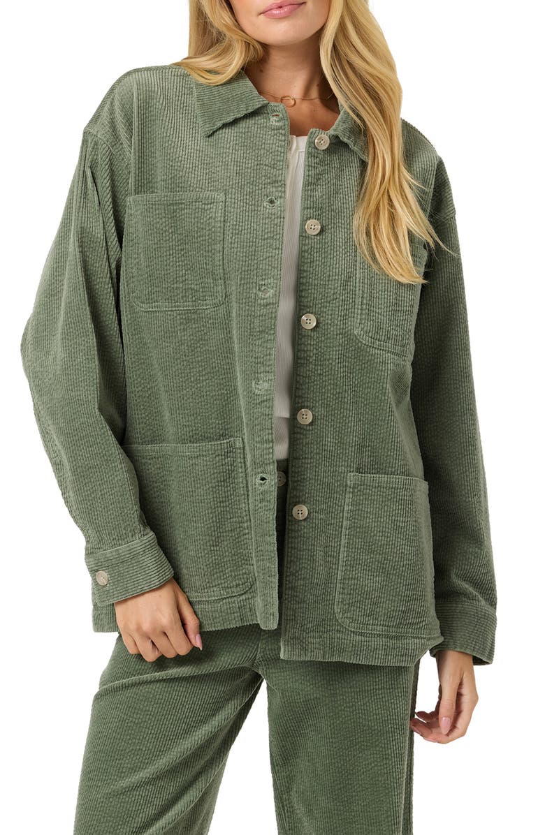 O'Neill Langford Corduroy Shacket, Main, color, Sea Spray