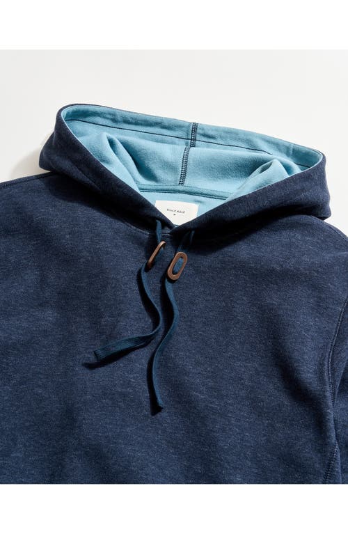Billy Reid Cotton Blend Hoodie Sweatshirt In Blue