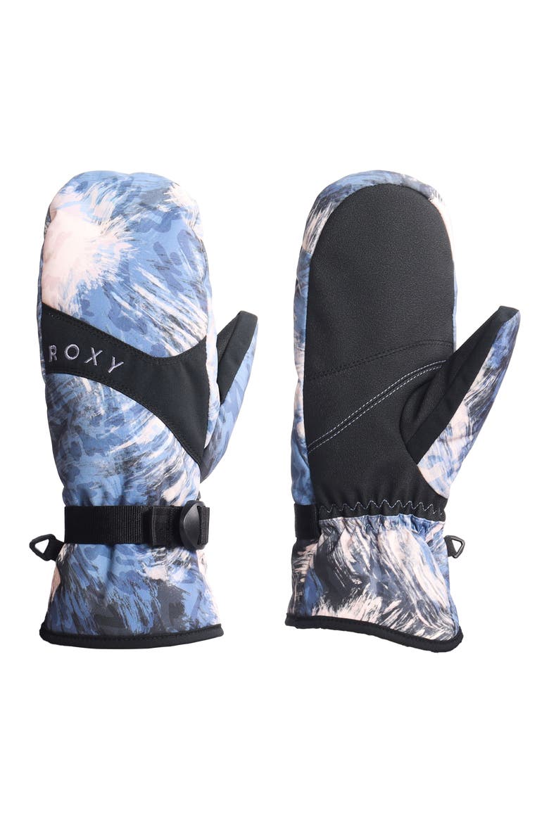 Jetty Water Repellent Ski Mittens, Main, color, WILD WIND DARKNIGHT