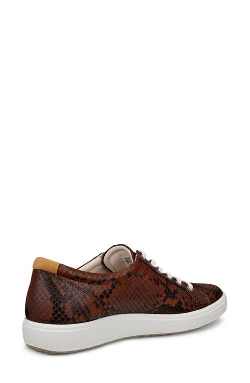 Ecco Soft 7 Sneaker In Brown