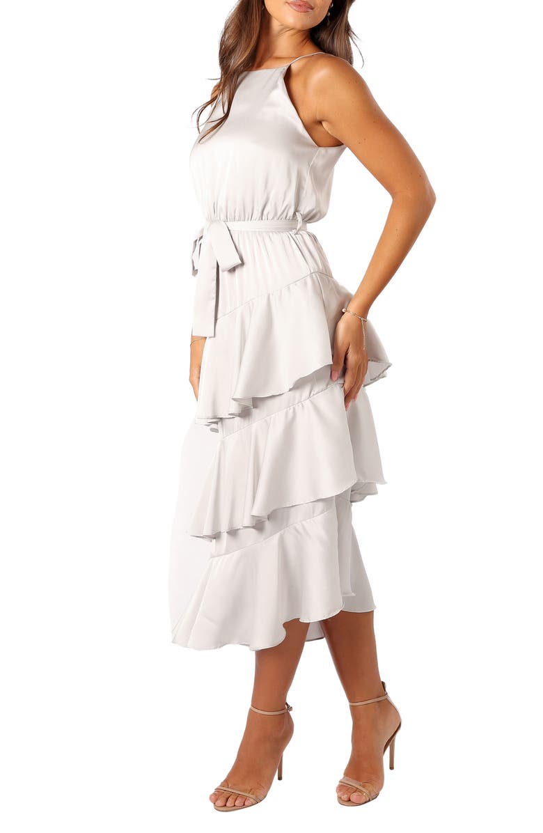 Petal & Pup Seychelle Tiered Midi Dress, Alternate, color, 