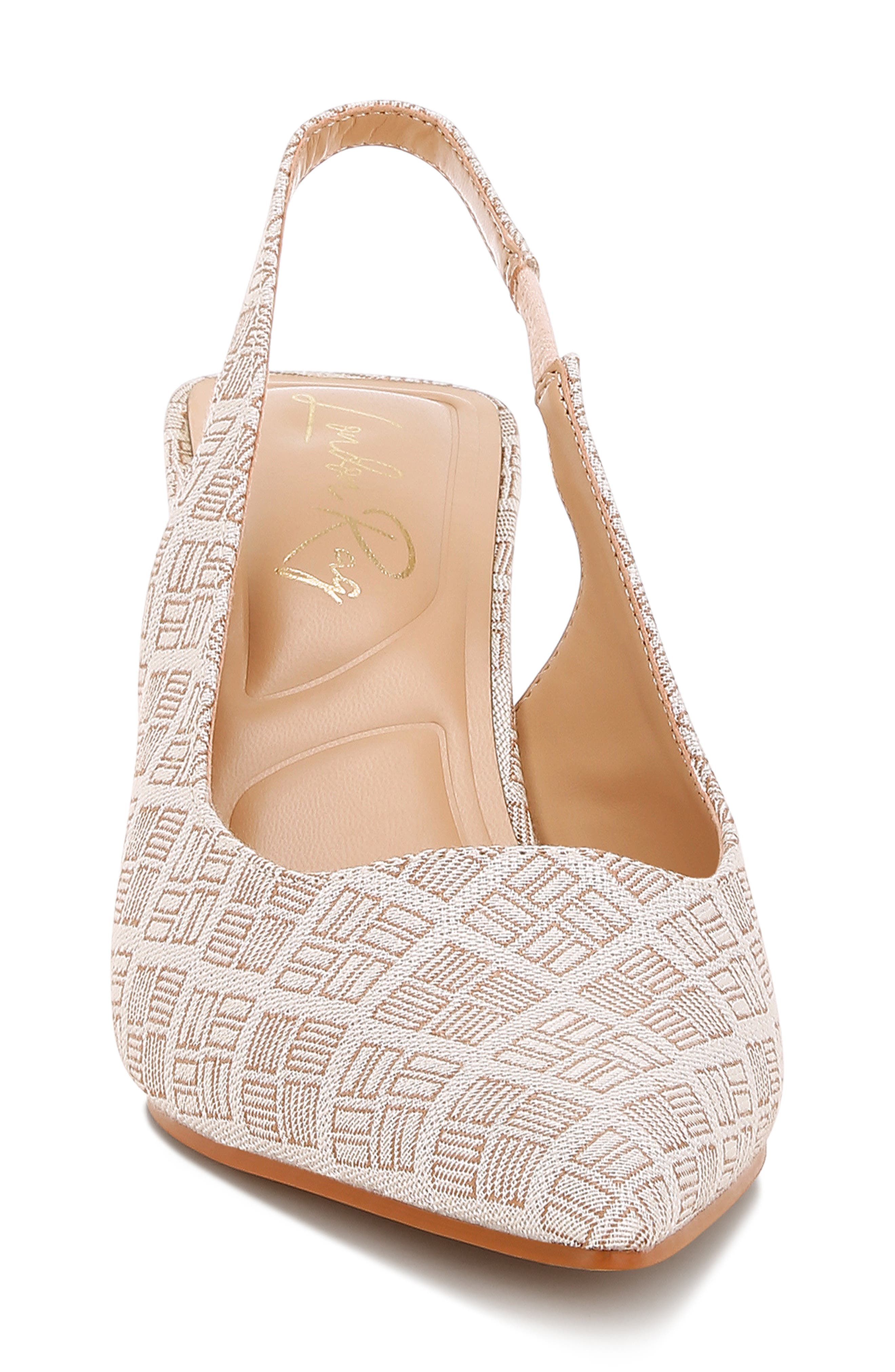 LONDON RAG Faina Slinback Pointed Toe Pump, Alternate, color, Beige