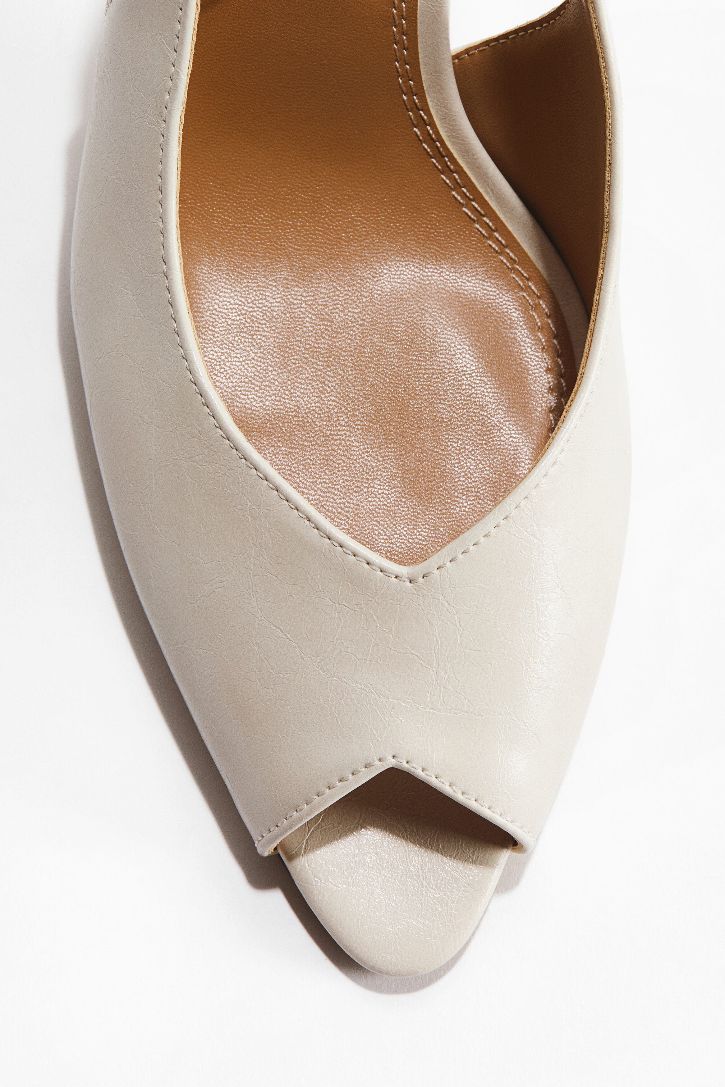 H&M Slingback pumps, Alternate, color, Cream