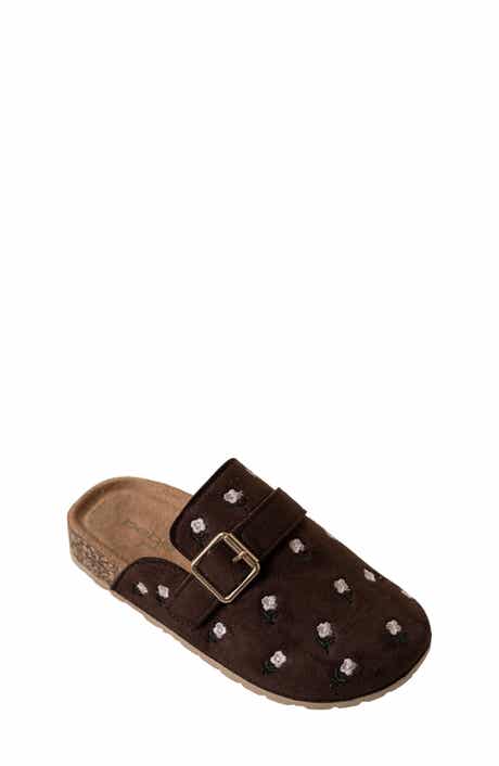 Kids' Floral Embroidered Clog