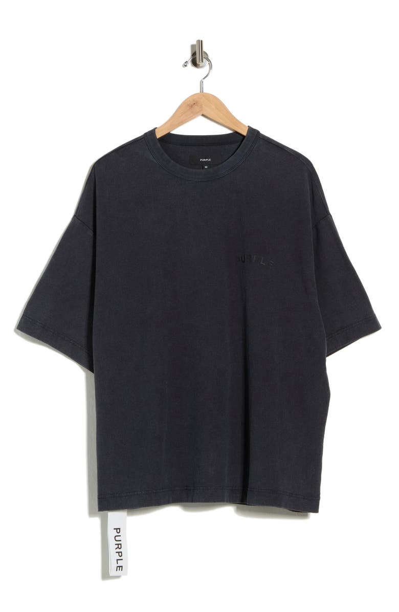 PURPLE BRAND Textured Cotton Jersey T-Shirt, Main, color,
