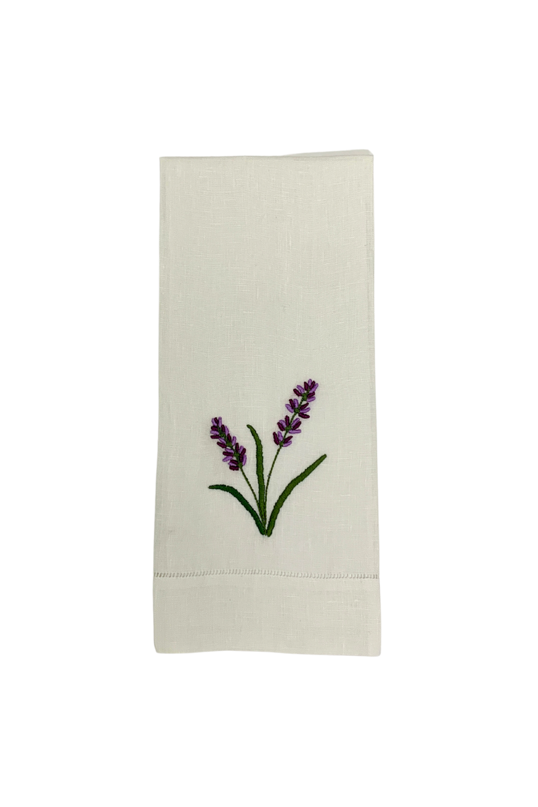 Tea Towels - Maison Lavender, Main, color, White