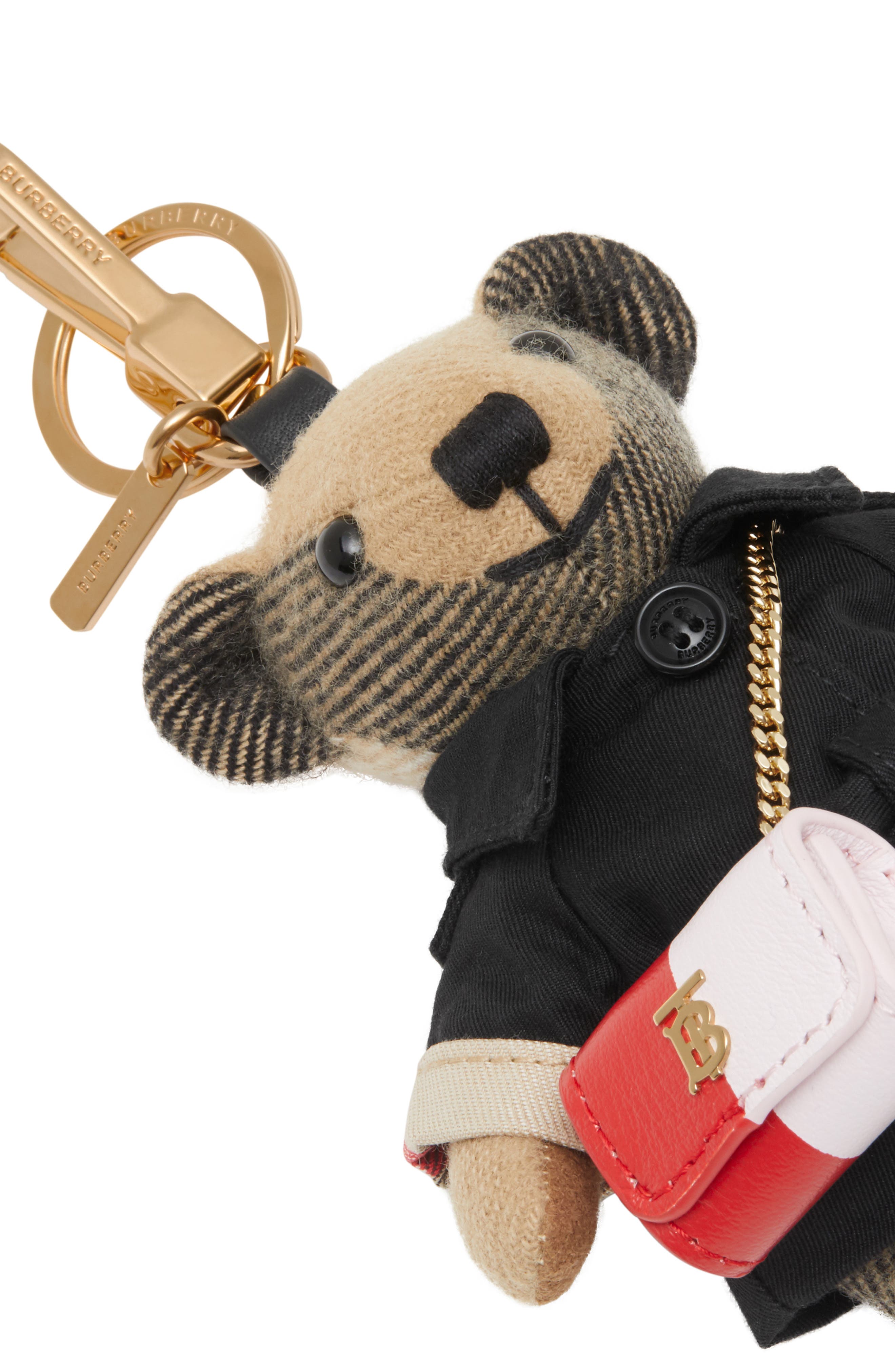 Burberry Thomas Lola Bag Charm, Alternate, color, 