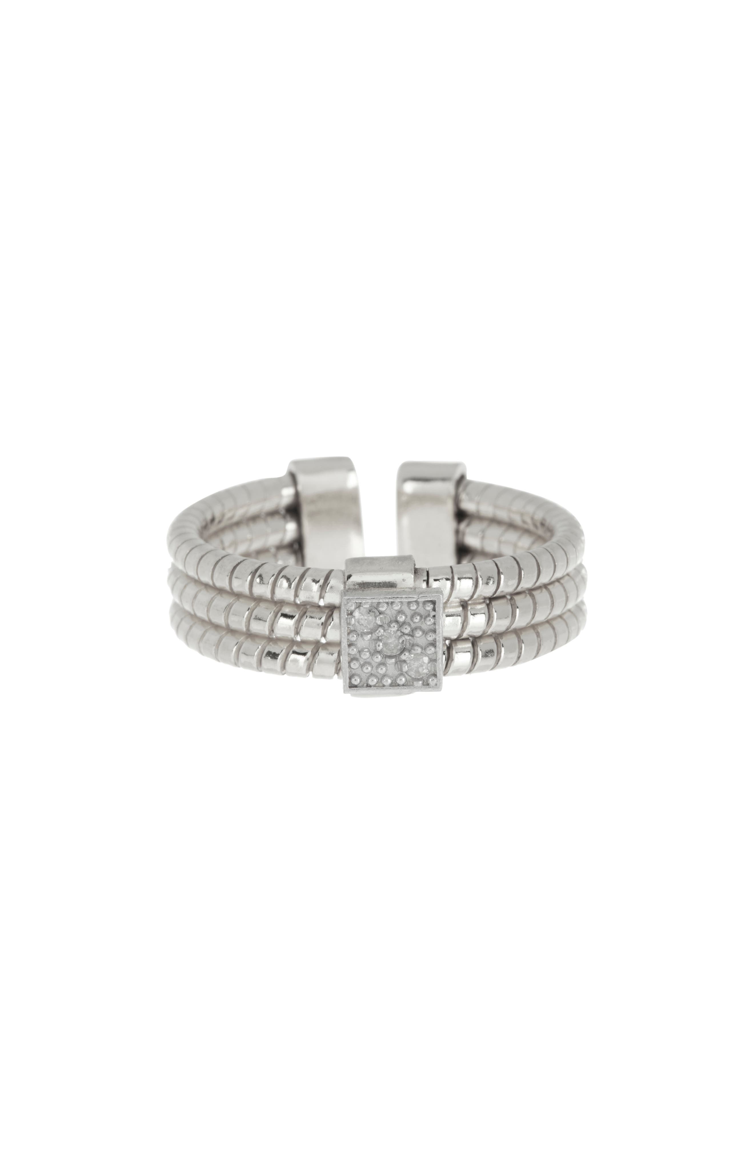 MESHMERISE Textured Diamond Ring - 0.04ct.