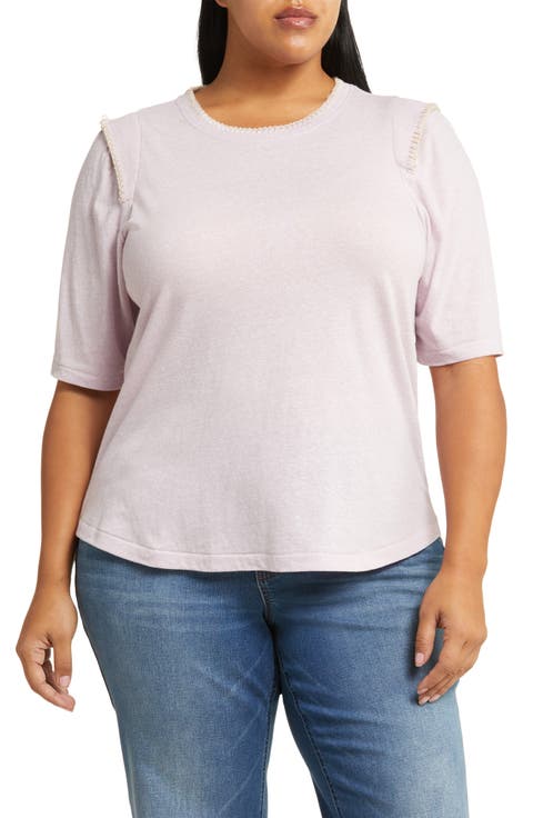 Whipstitch Trim T-Shirt