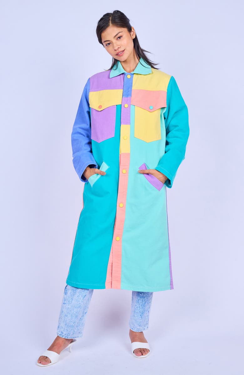 MOKUYOBI Denim Duster, Main, color, Stellar Night