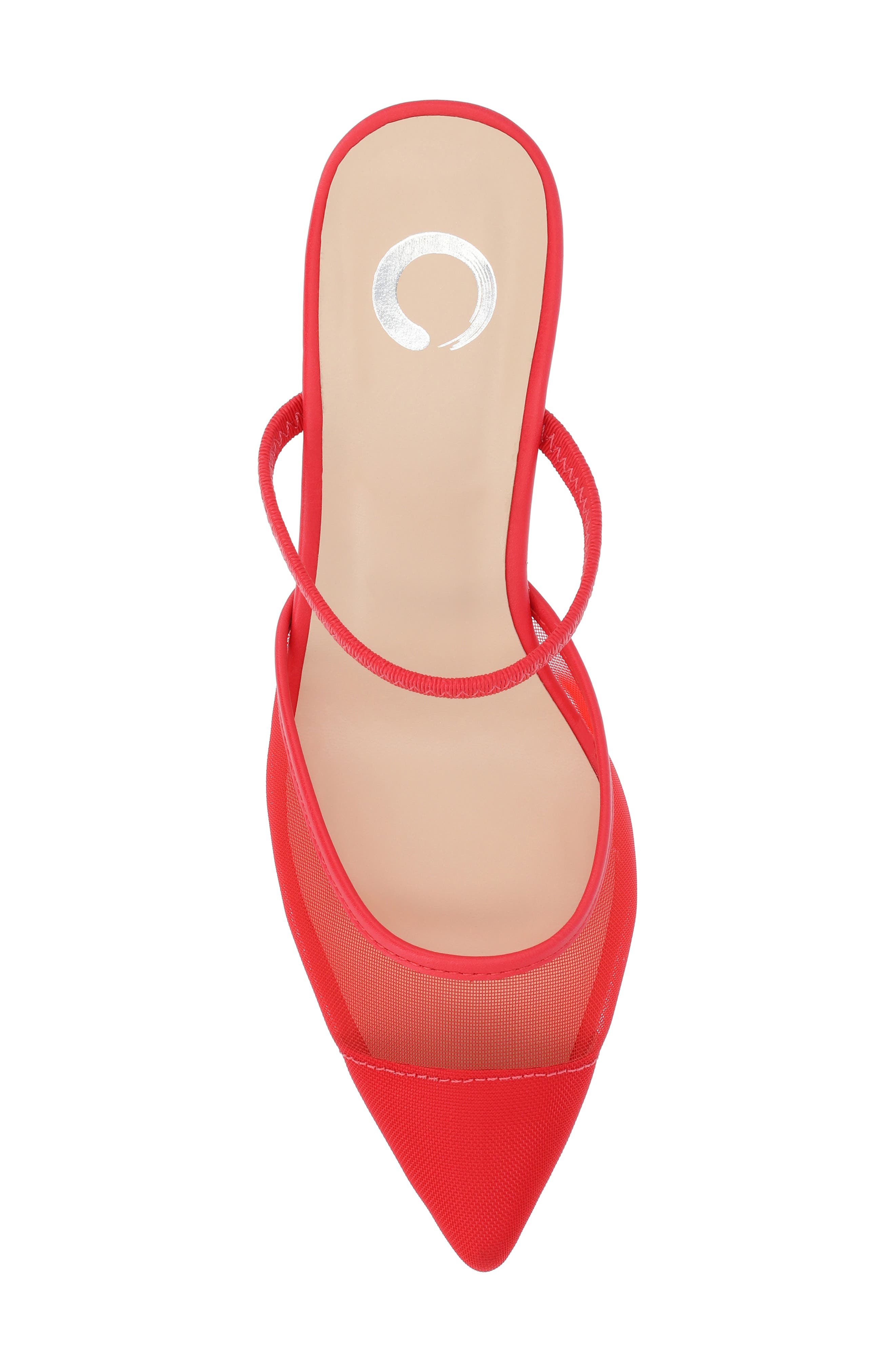 Journee Collection Allana Pointed Toe Pump, Alternate, color, Red