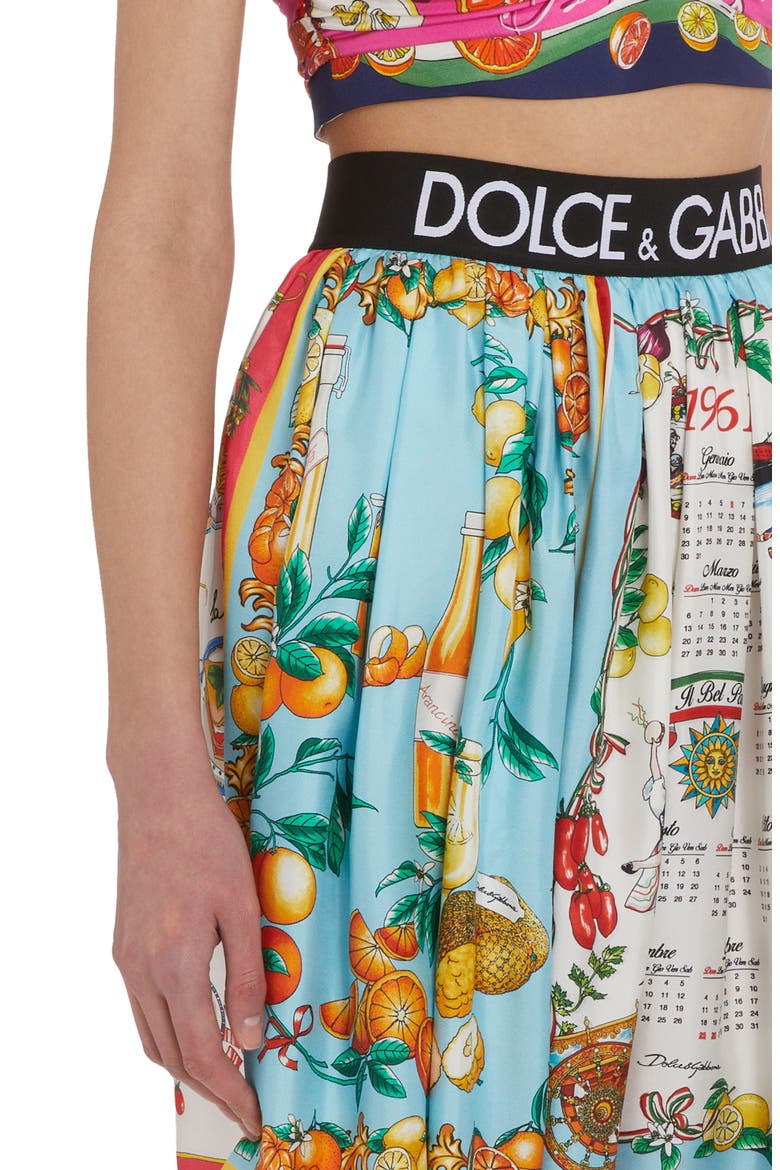 Logo Band Silk Twill Miniskirt, Alternate, color, S9000 VARIANTE ABBINATA