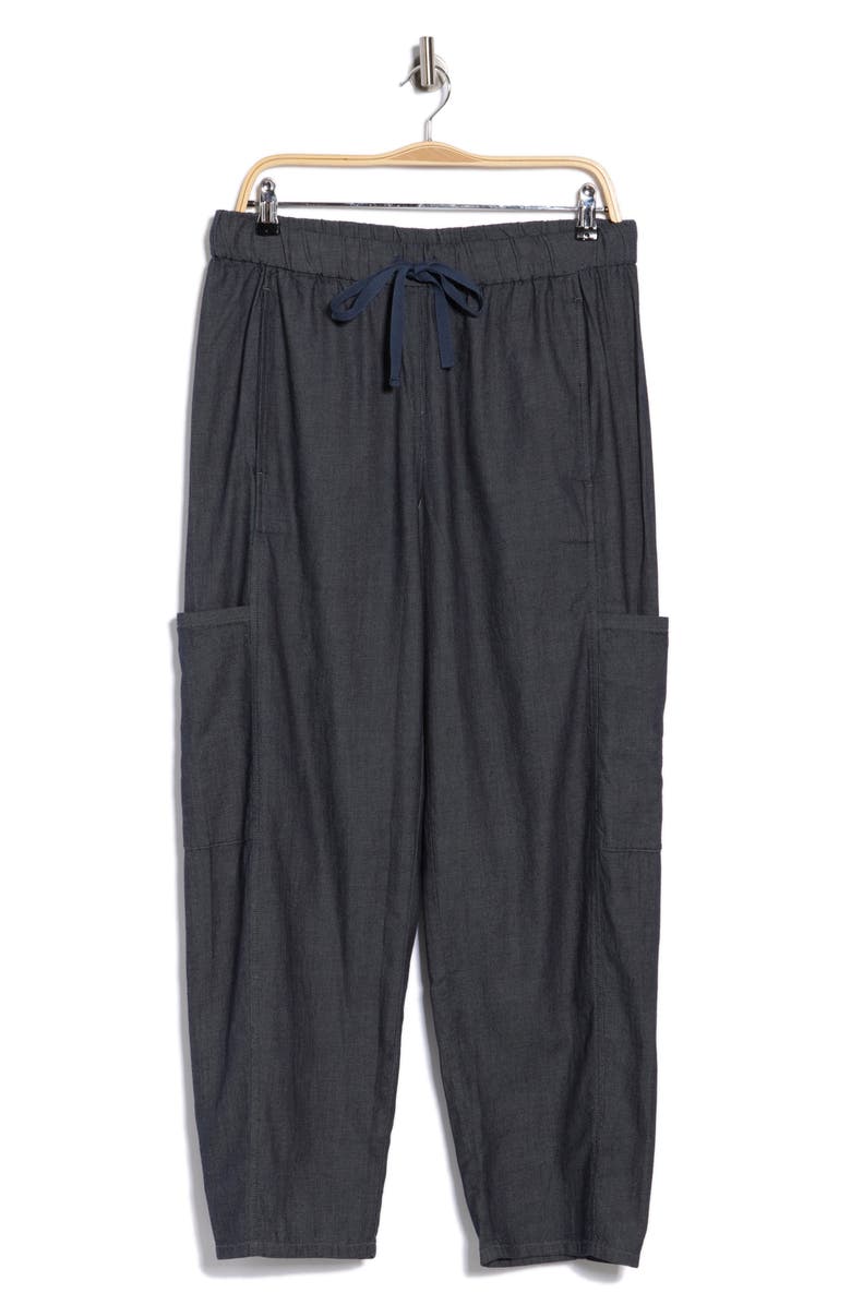 Eileen Fisher Ankle Lantern Cargo Pants, Alternate, color, Denim