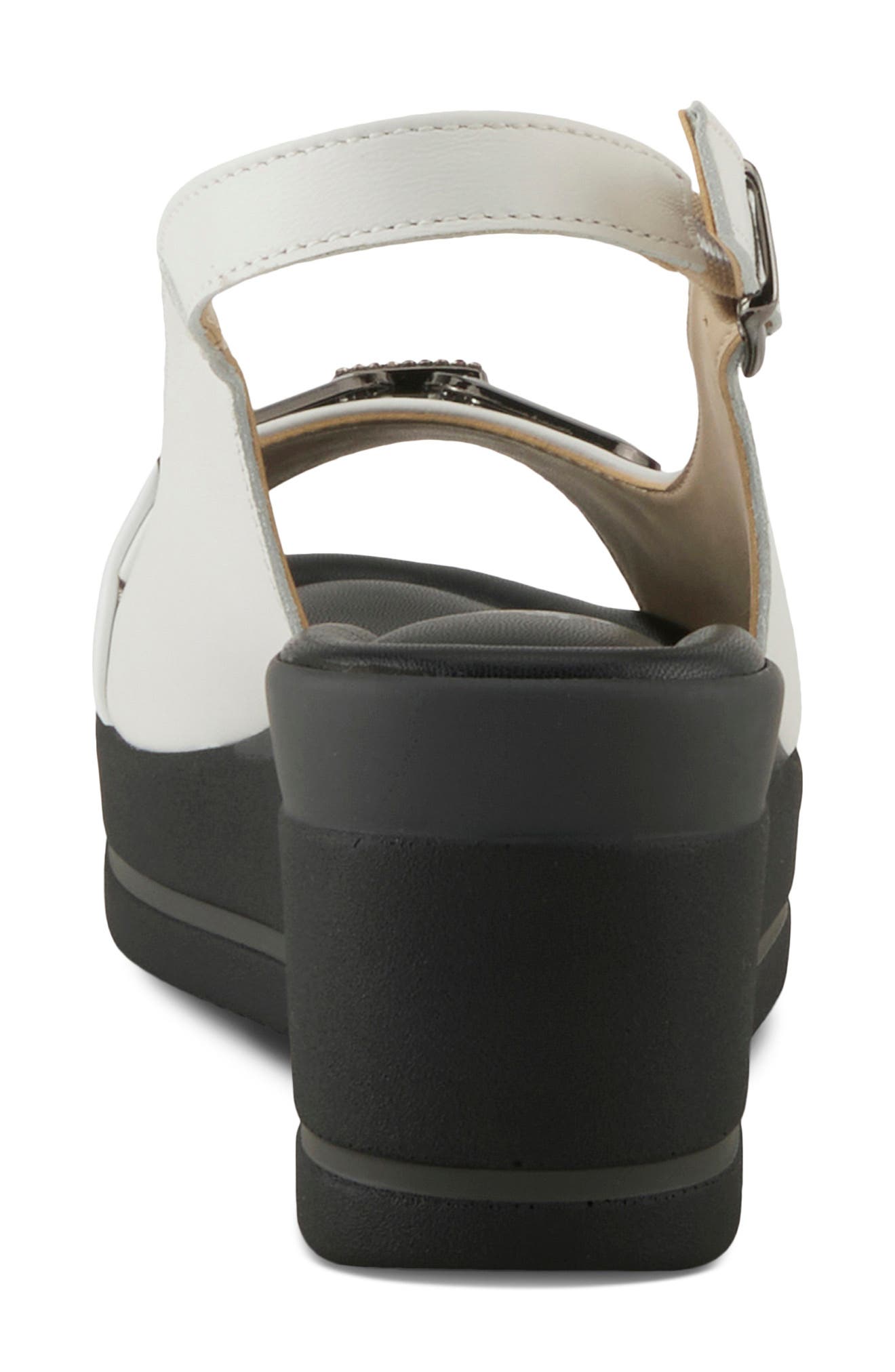 Tamra Wedge Slingback Sandal, Alternate, color, WHITE