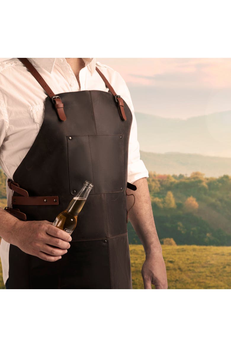 Premium Apron, Alternate, color, Brown
