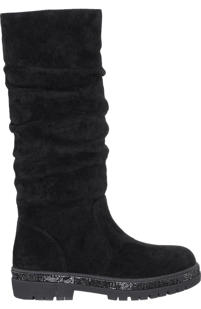 Nina Kids' Francyn Boot, Alternate, color, Black Microsuede