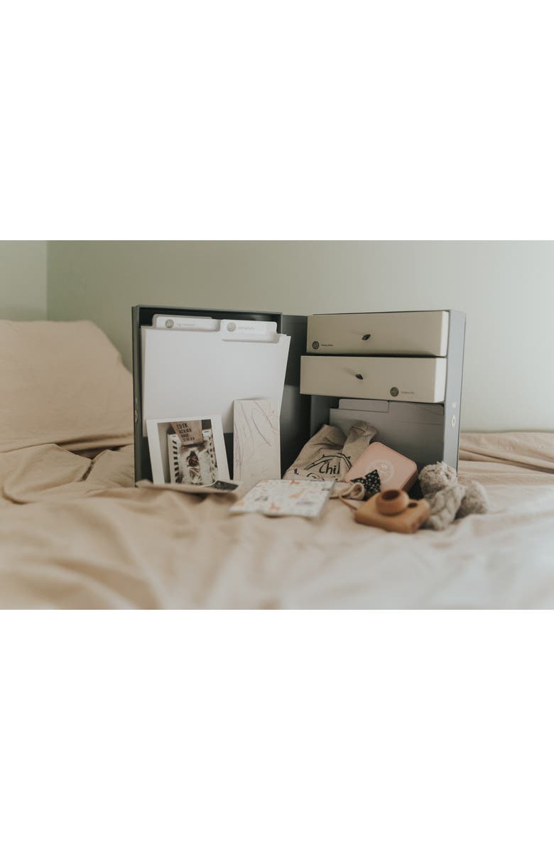 Savor Vault Baby Keepsake Box, Alternate, color, Slate