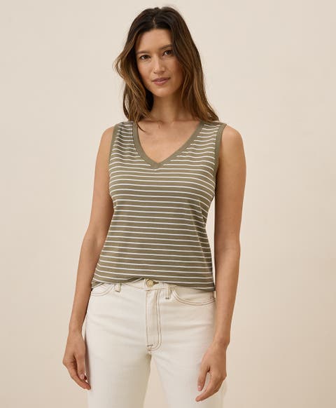 Organic Cotton Softspun V-Neck Tank