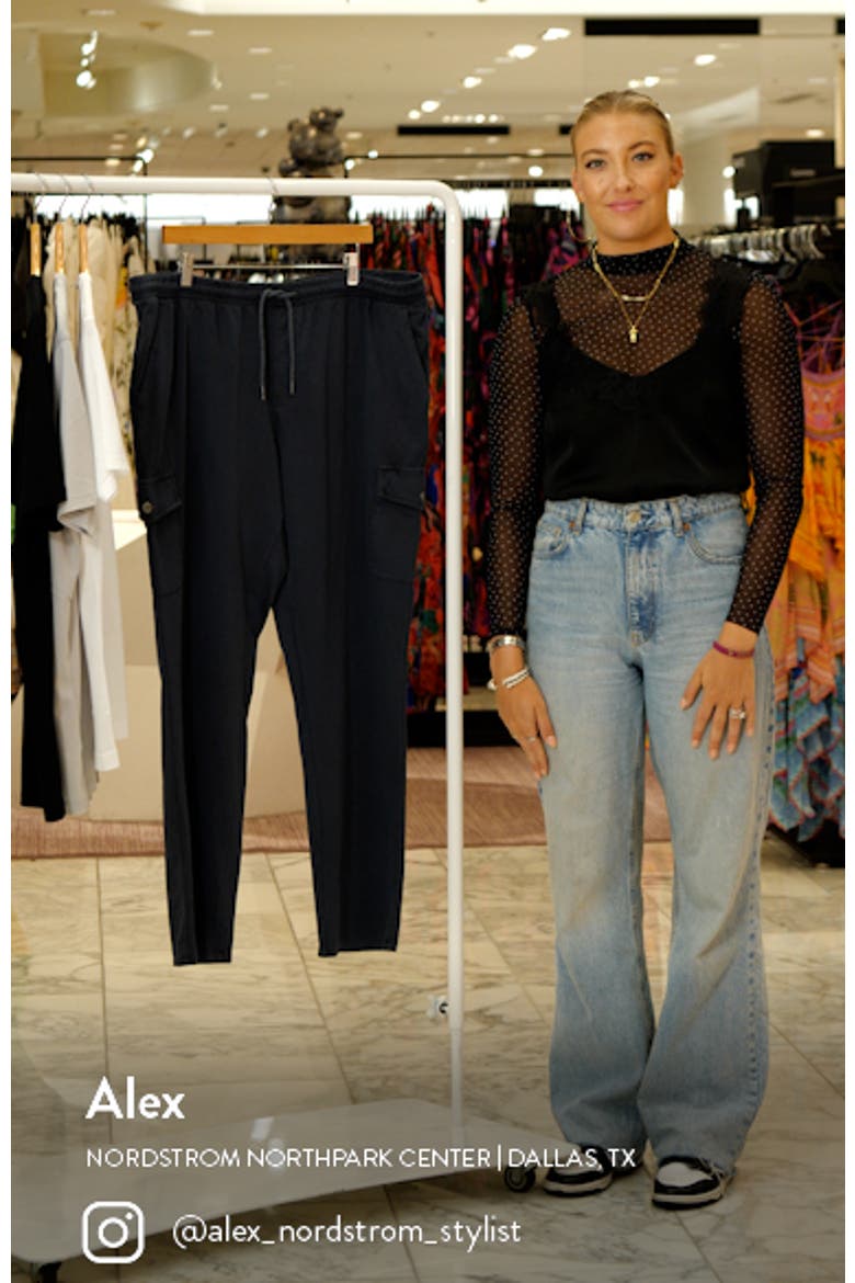 Elastic Waist Twill Cargo Pants video