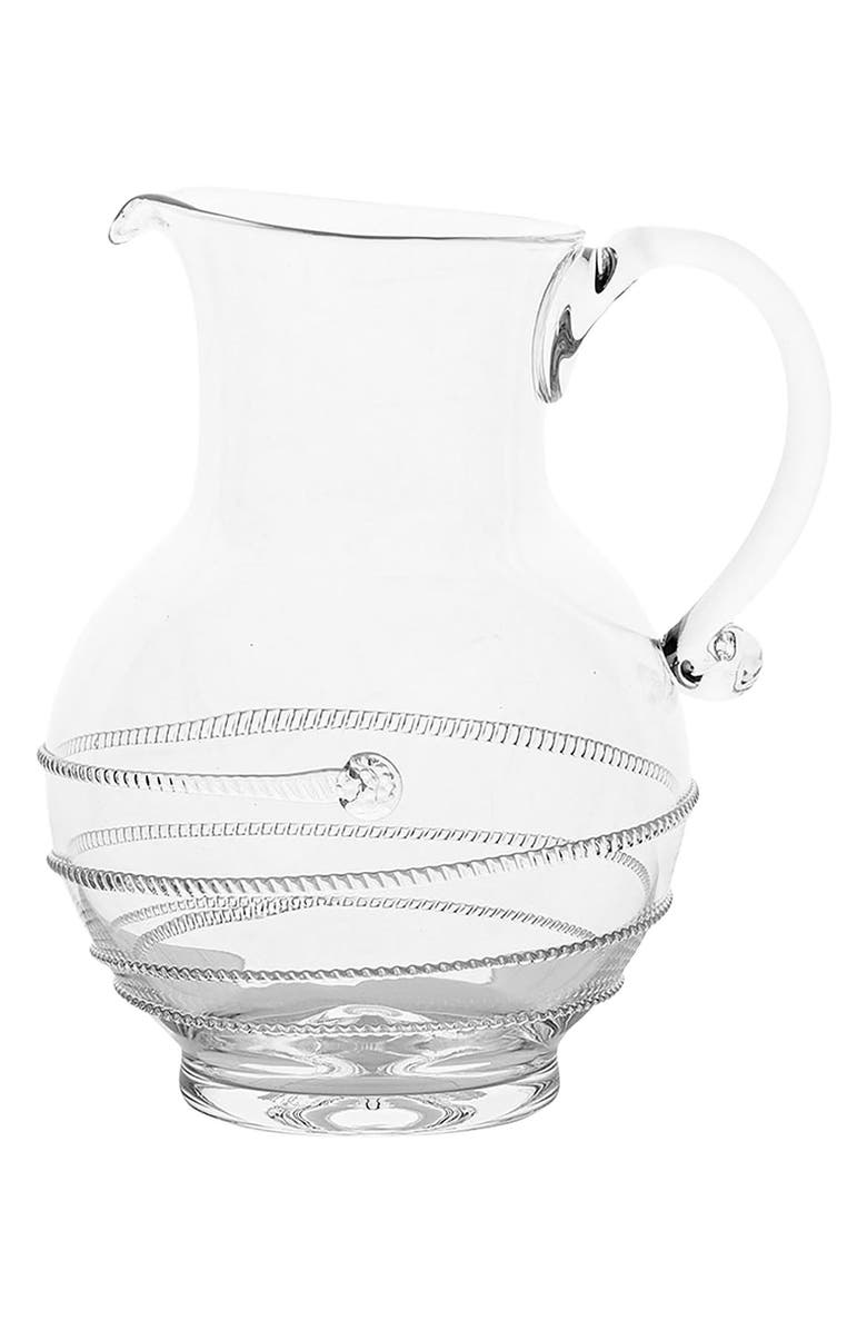 Juliska Amalia Glass Pitcher, Main, color, Clear