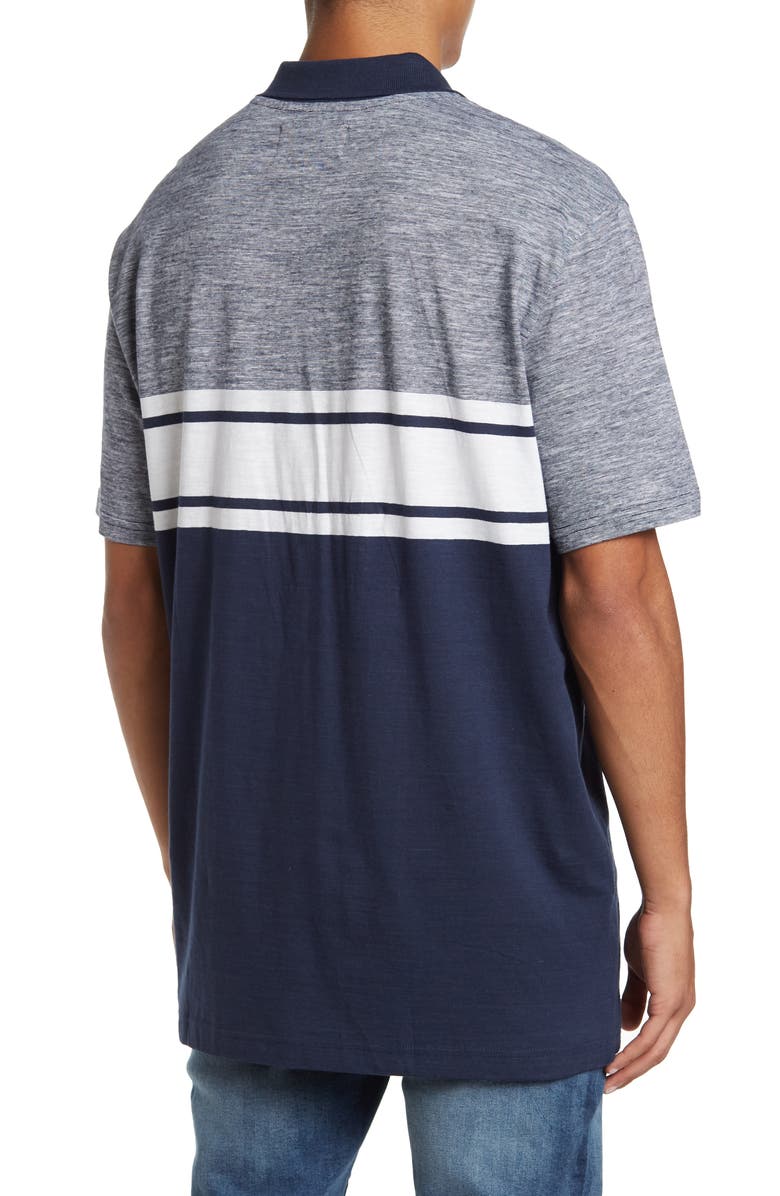 Original Penguin Colorblock Stripe Pocket Polo, Alternate, color,
