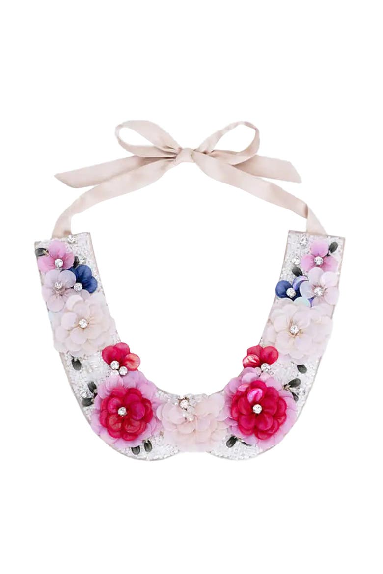 Floral Collar, Alternate, color, Grenadine
