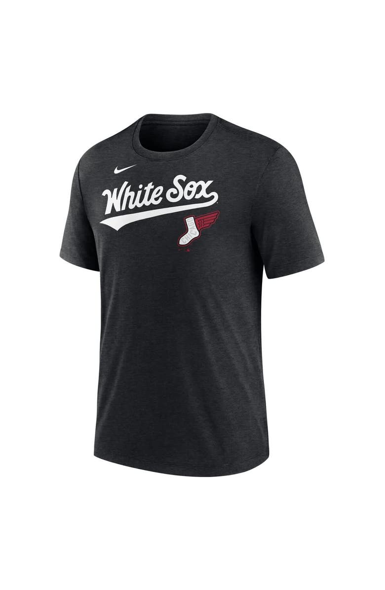 Nike Men's Nike  Heather Black Chicago White Sox 2025 City Connect Tri-Blend T-Shirt, Alternate, color, Heather Black