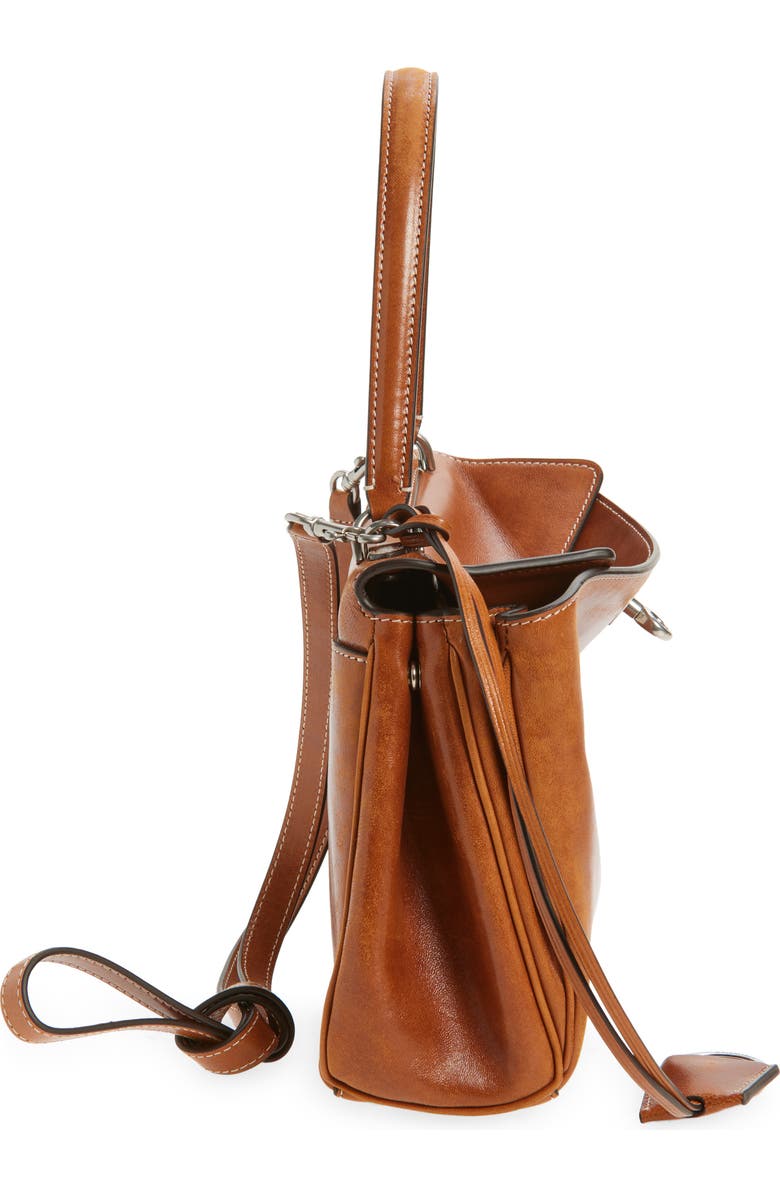 Balenciaga Small Rodeo Leather Top Handle Bag, Alternate, color, Tan