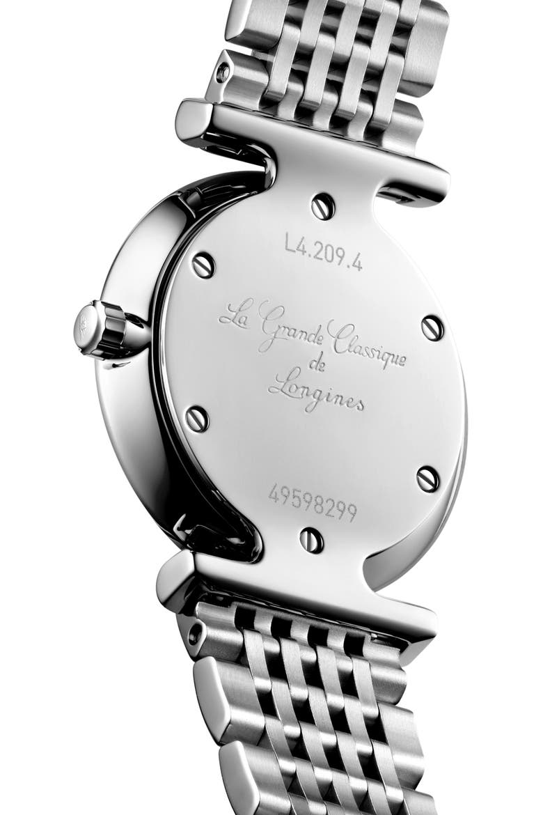 La Grande Classique Bracelet Watch, 24mm, Alternate, color, WHITE