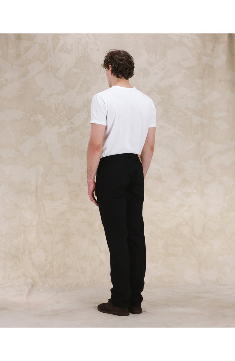 Fortela 356 Jaky Japan Selvedge 5-Pocket Regular Fit Black Denim, Alternate, color, D900