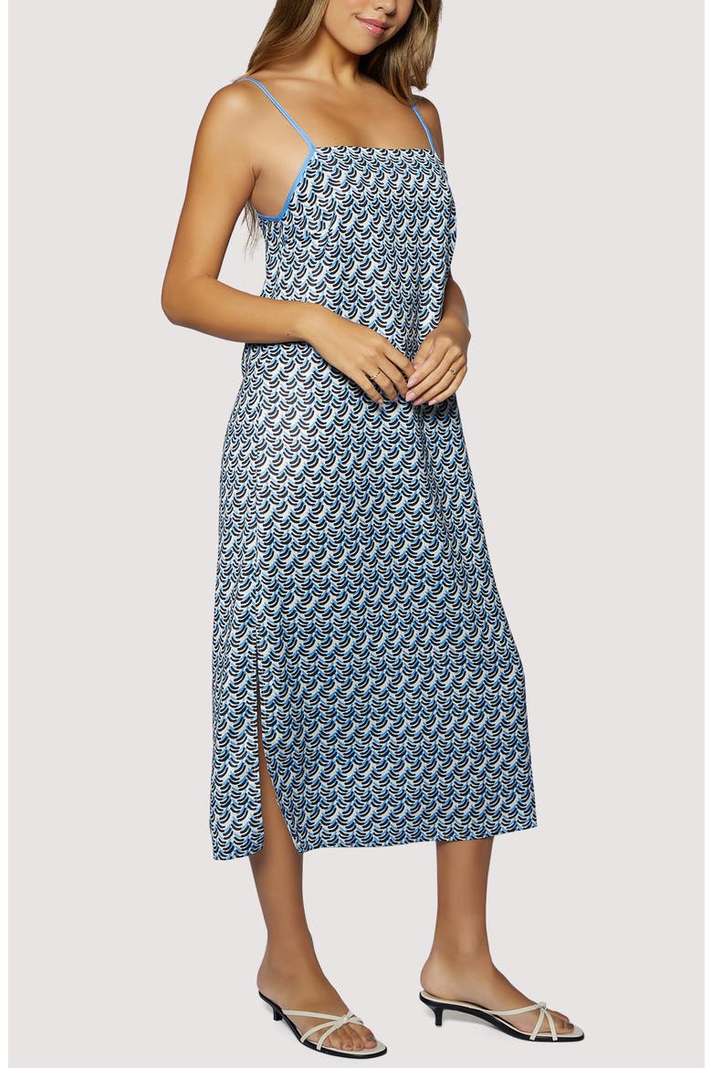 Dream of Waves Midi Dress, Alternate, color, BLUE MULTI
