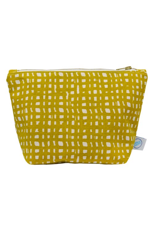 Dance Happy Ivy Cosmetic Bag In Golden Flax