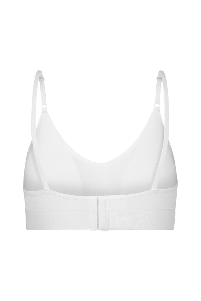 Soft Supportive Day Bra With Back-Closure, Alternate, color, white