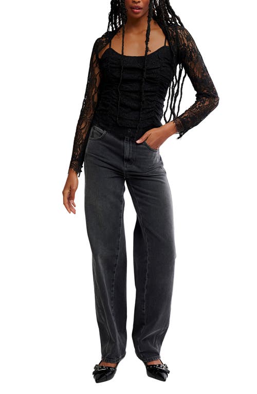 Free People Paloma Lace Top In Black