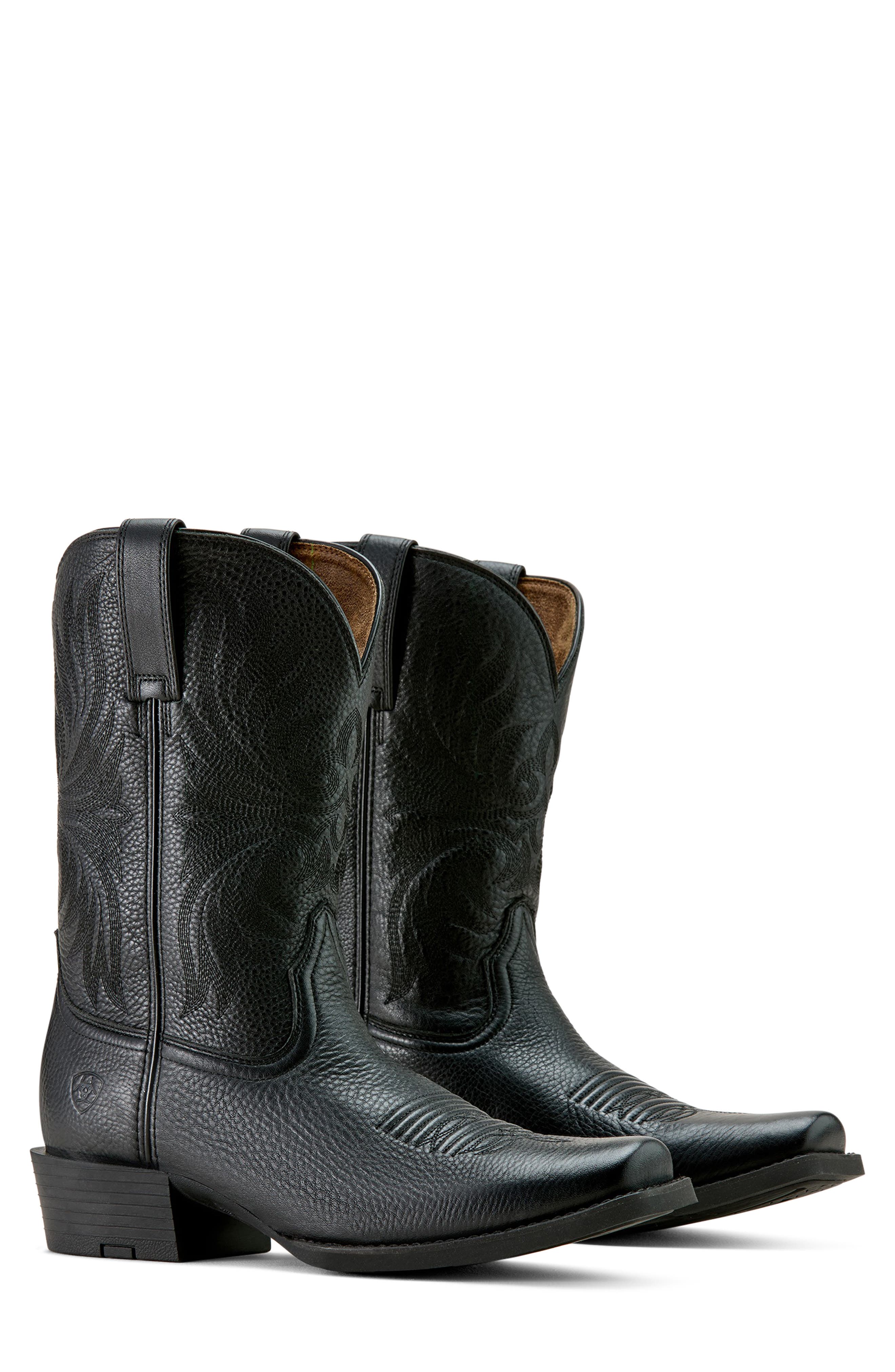 Ariat Sport Narrow Cutter Toe Cowboy Boot, Alternate, color, Black
