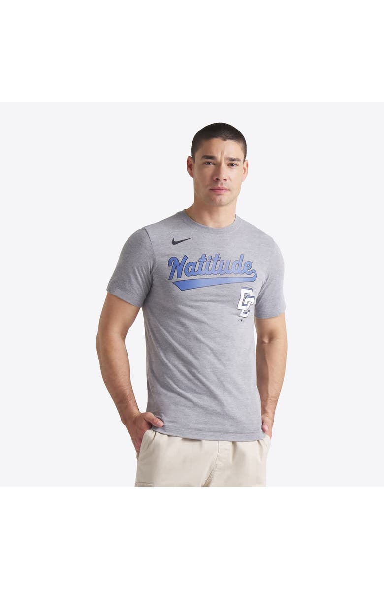 Nike Men's Nike Heather Charcoal Washington Nationals 2025 City Connect Tri-Blend T-Shirt, Alternate, color, Heather Charcoal