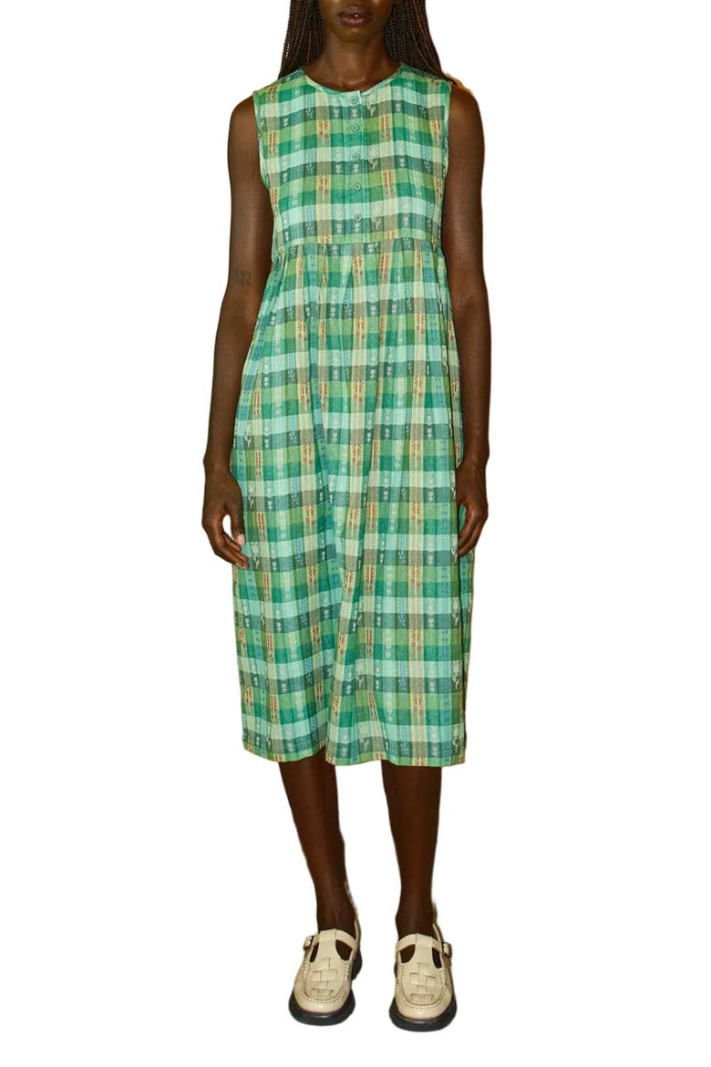 Cliff Empire Waist Sleeveless Midi Dress, Main, color, Garden