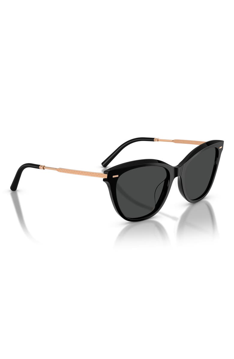Oliver Peoples x Roger Federer Mr. Federer 55mm Cat Eye Sunglasses, Alternate, color, Black / Dark Slate