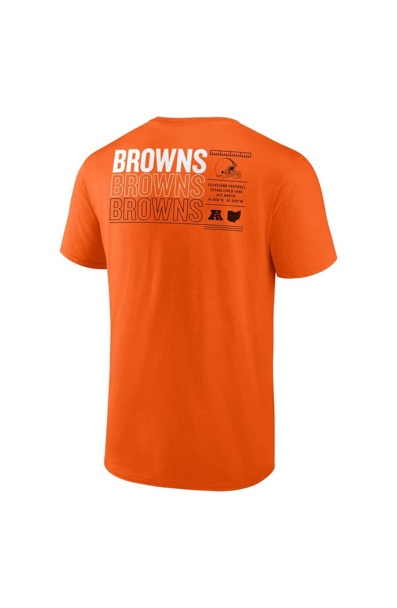 FANATICS Men's Fanatics Orange Cleveland Browns Repeat Stats T-Shirt, Alternate, color, Orange