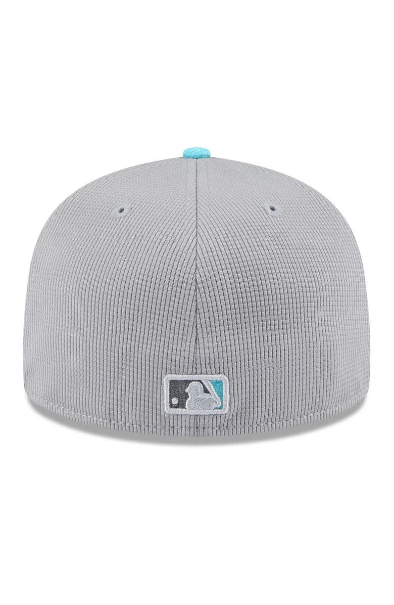 New Era Men's New Era  Gray/Teal Arizona Diamondbacks 2025 Batting Practice 59FIFTY Fitted Hat, Alternate, color, 