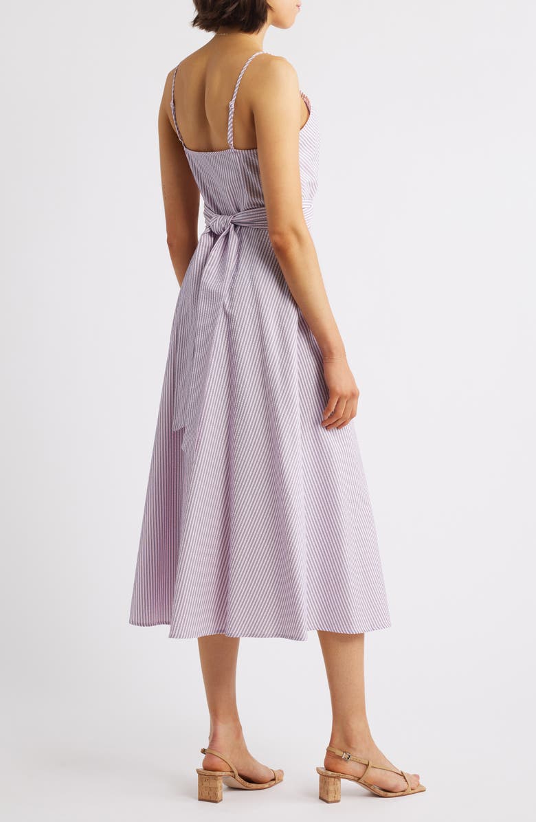 FRNCH Nozha Sleeveless Midi Dress, Alternate, color, Rose