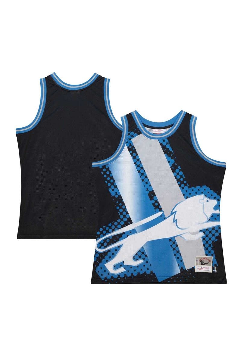 Mitchell & Ness Men's Mitchell & Ness Black Detroit Lions Big Face 7.0 Fashion Tank Top, Main, color, Black