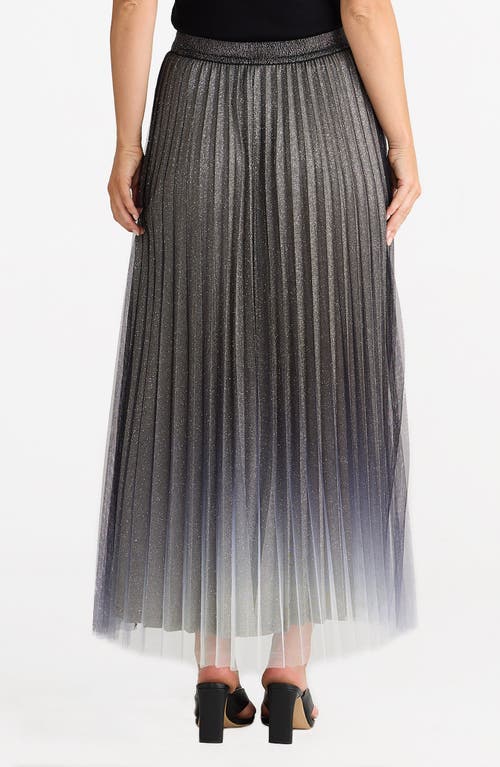 Brave + True Brave+true West End Sparkle Pleated Ombré Maxi Skirt In Multi