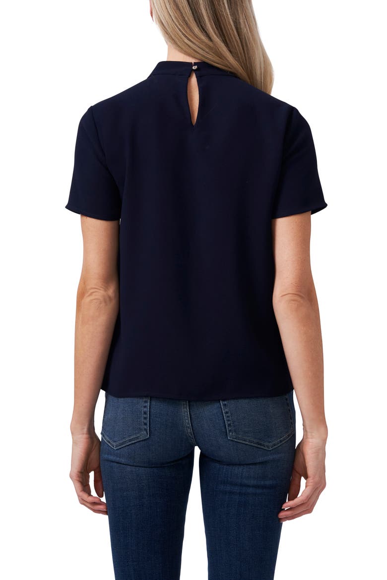 Mock Neck with Bow Top, Alternate, color, CLASSIC NAVY