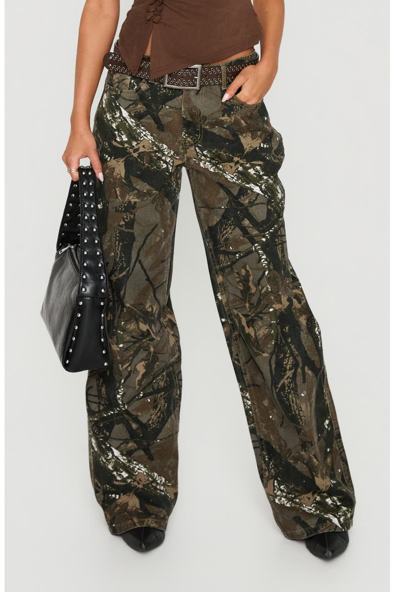 Raiders Mid Waist Straight Leg Jeans, Alternate, color, MULTI