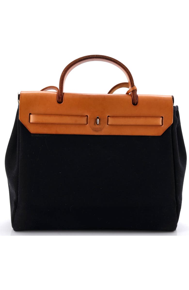 Pre-Owned Hermes Herbag Toile and Leather PM, Alternate, color, Ecru