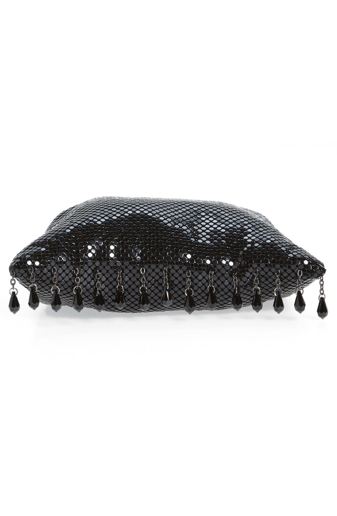 'Heritage - Deco' Mesh Clutch, Alternate, color, BLACK